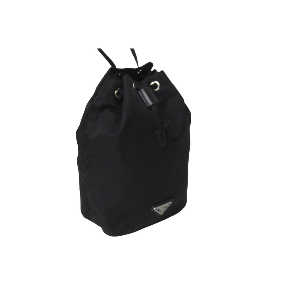 Prada Black Drawstring Pouch Nylon - image 4